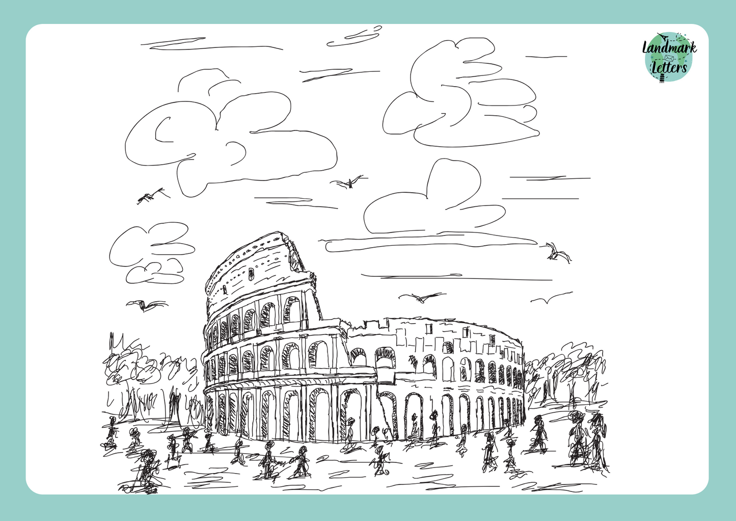 Colosseum Coloring Page