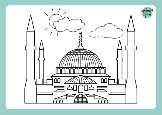 Hagia Sophia Coloring Page