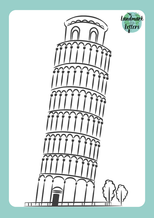 Pisa Coloring Page