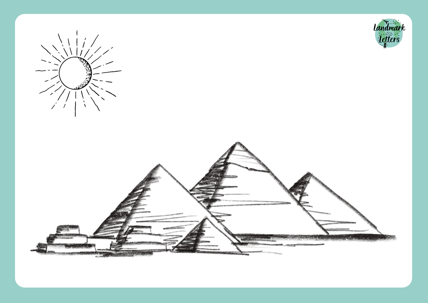 Pyramids Coloring Page