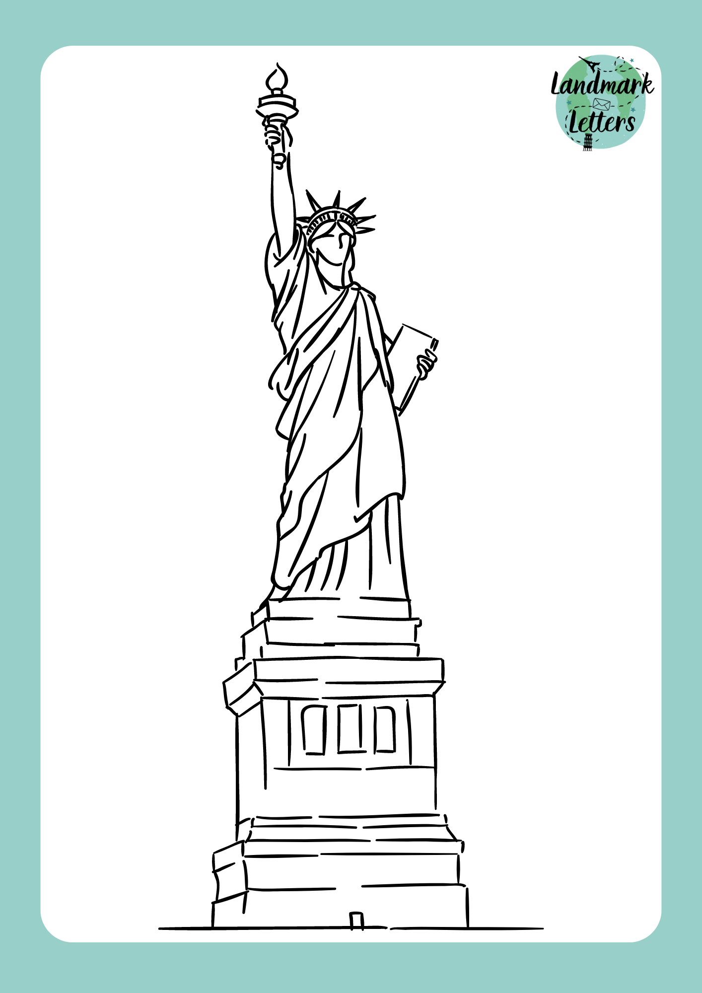 Statue of Liberty Coloring Page