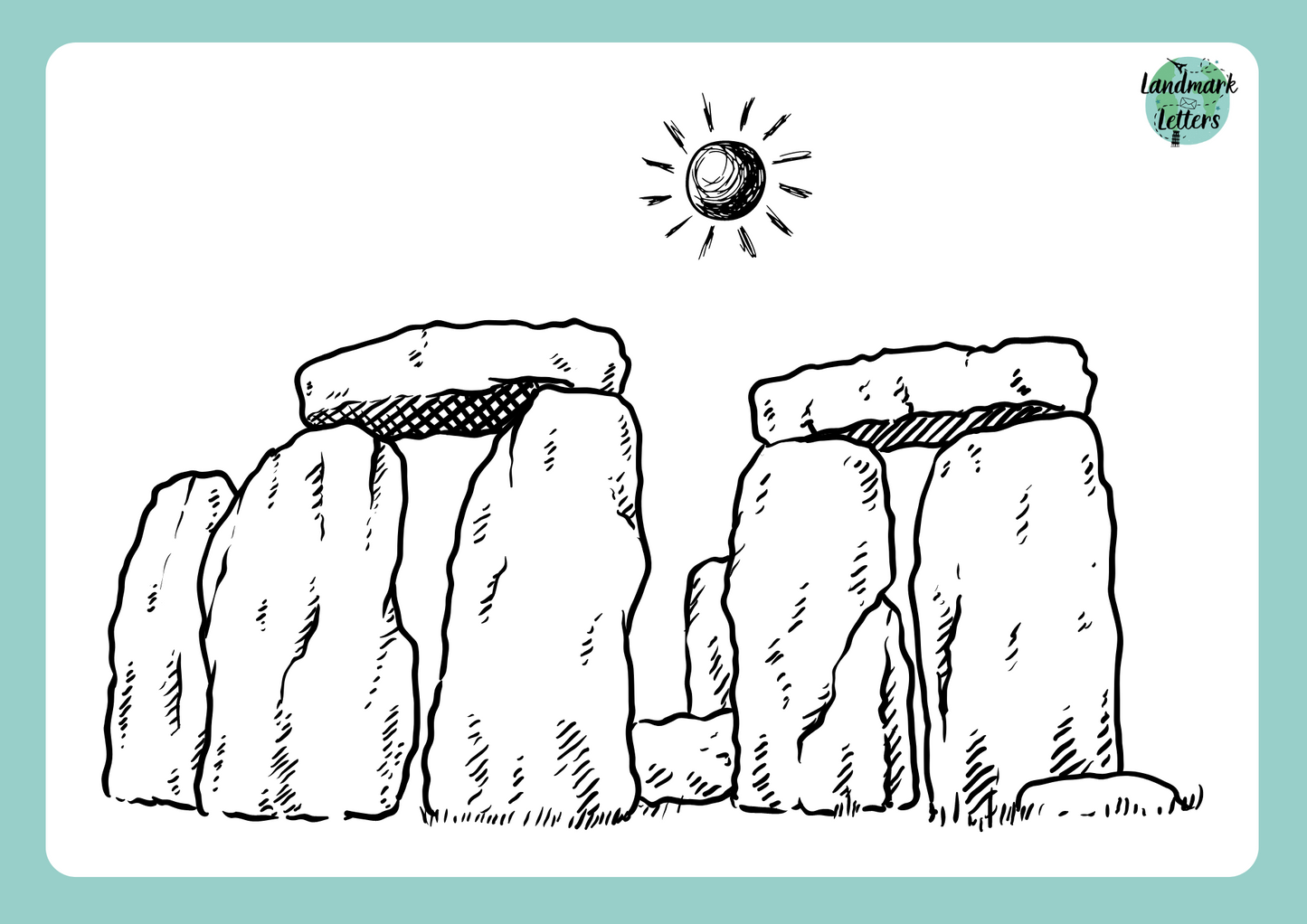 Stonehenge Coloring Page