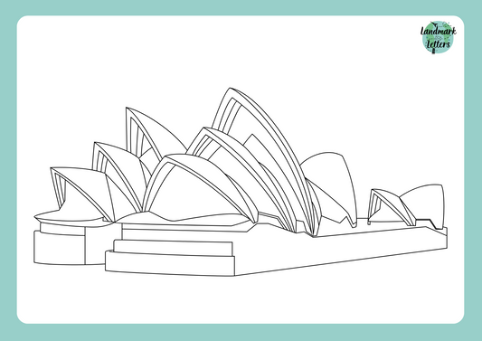 Sydney Opera House Coloring Page